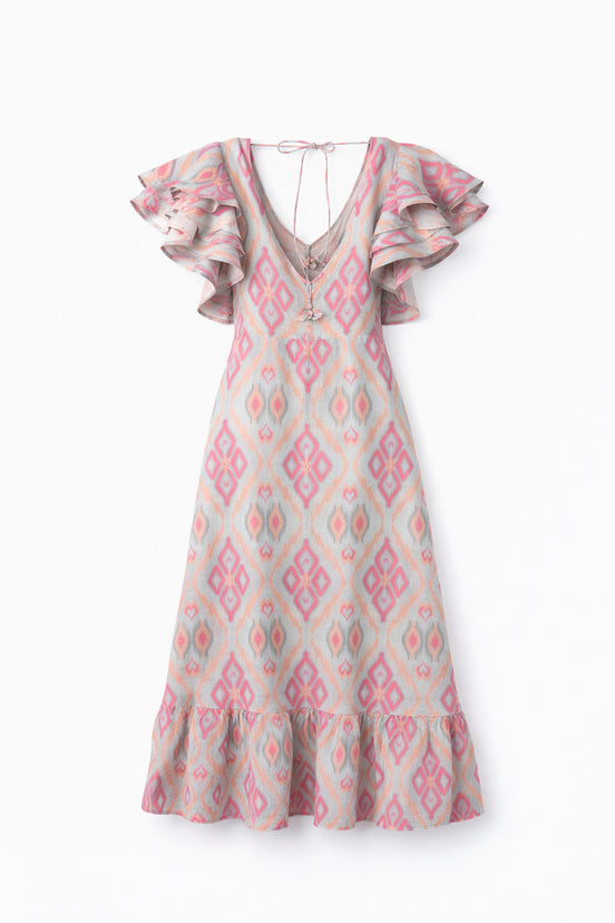 Abito in Lino Lungo con Volant, Nimo with Love