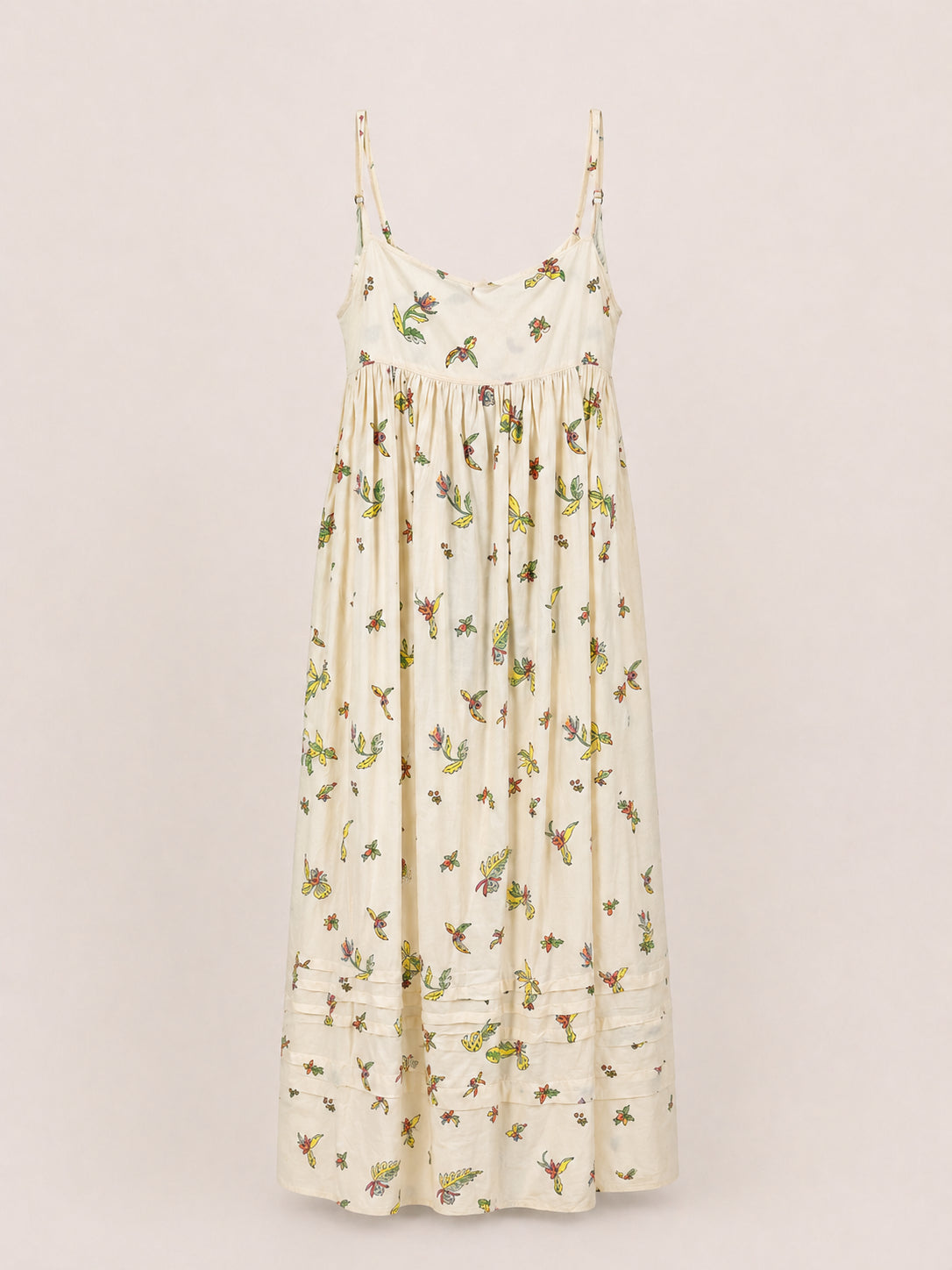 Injiri, Slip Dress con Stampa Floreale
