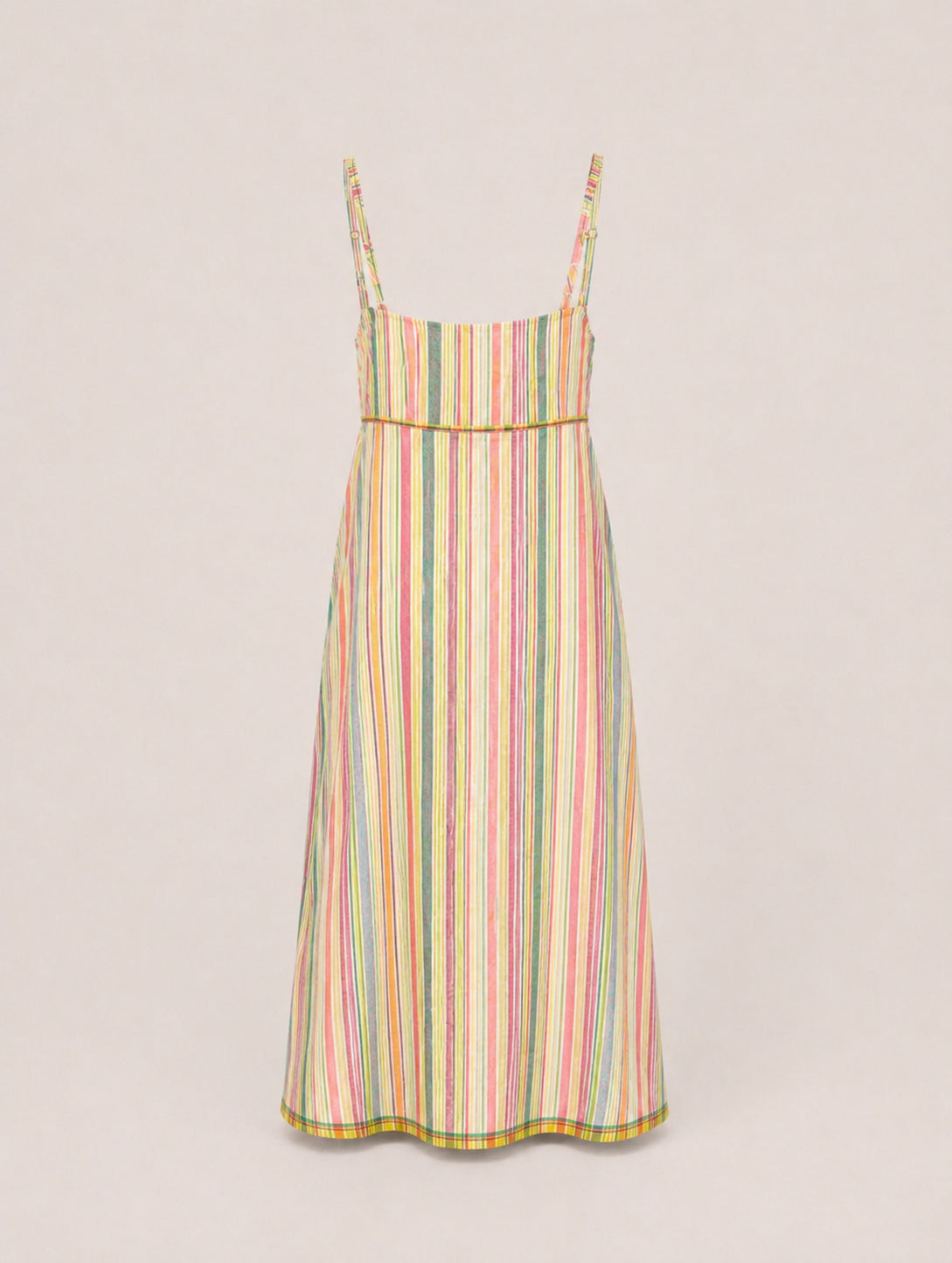 Injiri, Slip Dress in Cotone a Righe