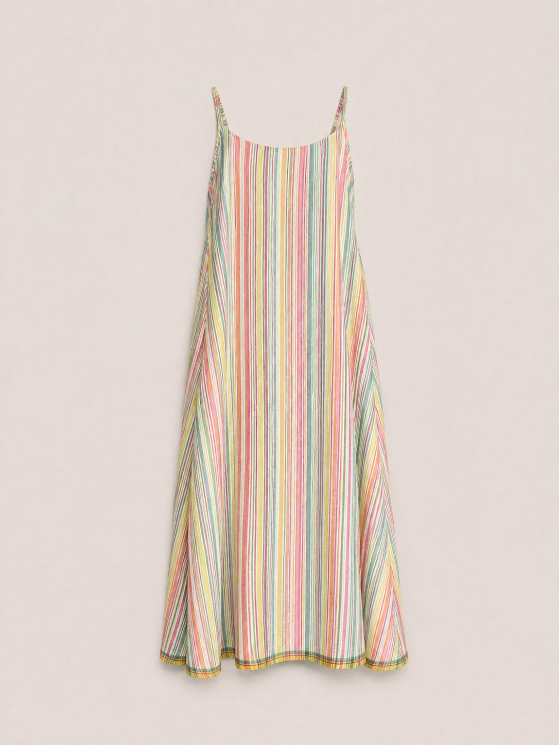 Injiri, Slip Dress in Cotone a Righe