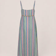 Injiri, Slip Dress in Cotone a Righe