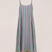 Injiri, Slip Dress in Cotone a Righe