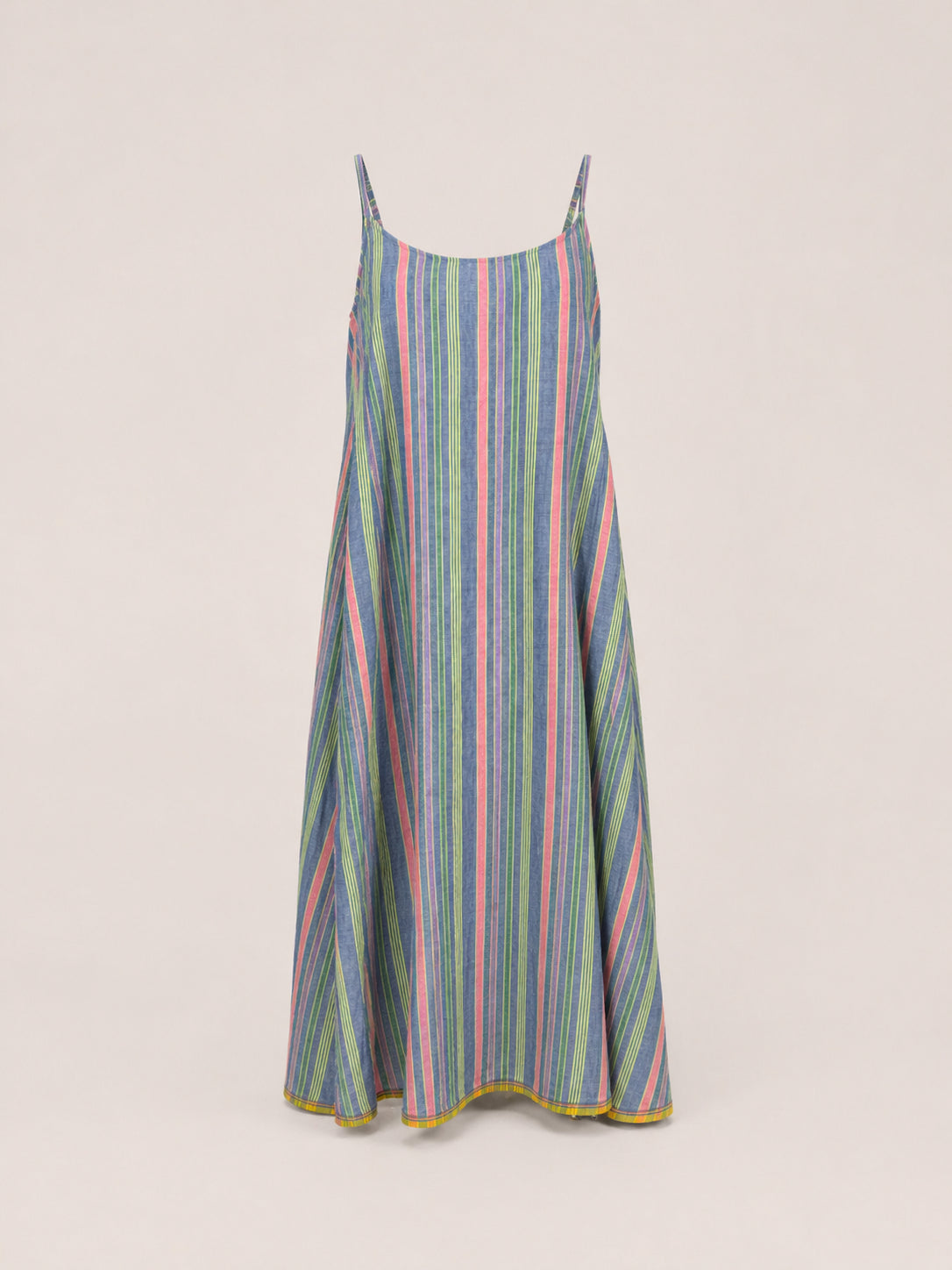 Injiri, Slip Dress in Cotone a Righe