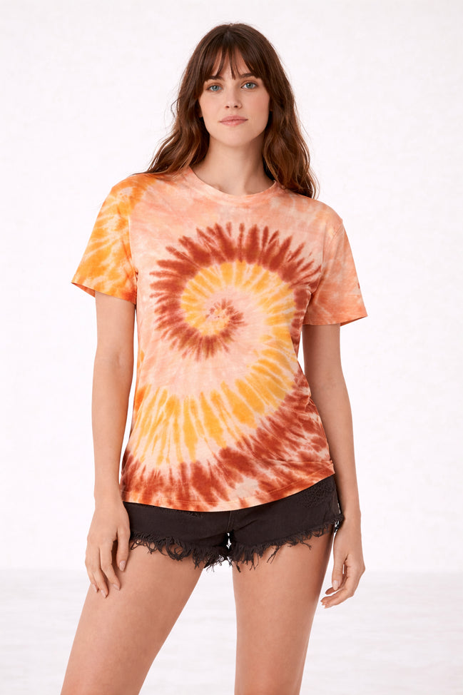 Kujten, T-Shirt in Lino Tie Dye
