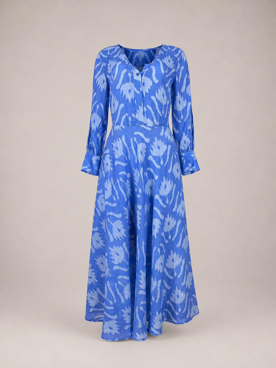Nimo With Love, Azurite Dress Ikat Blue