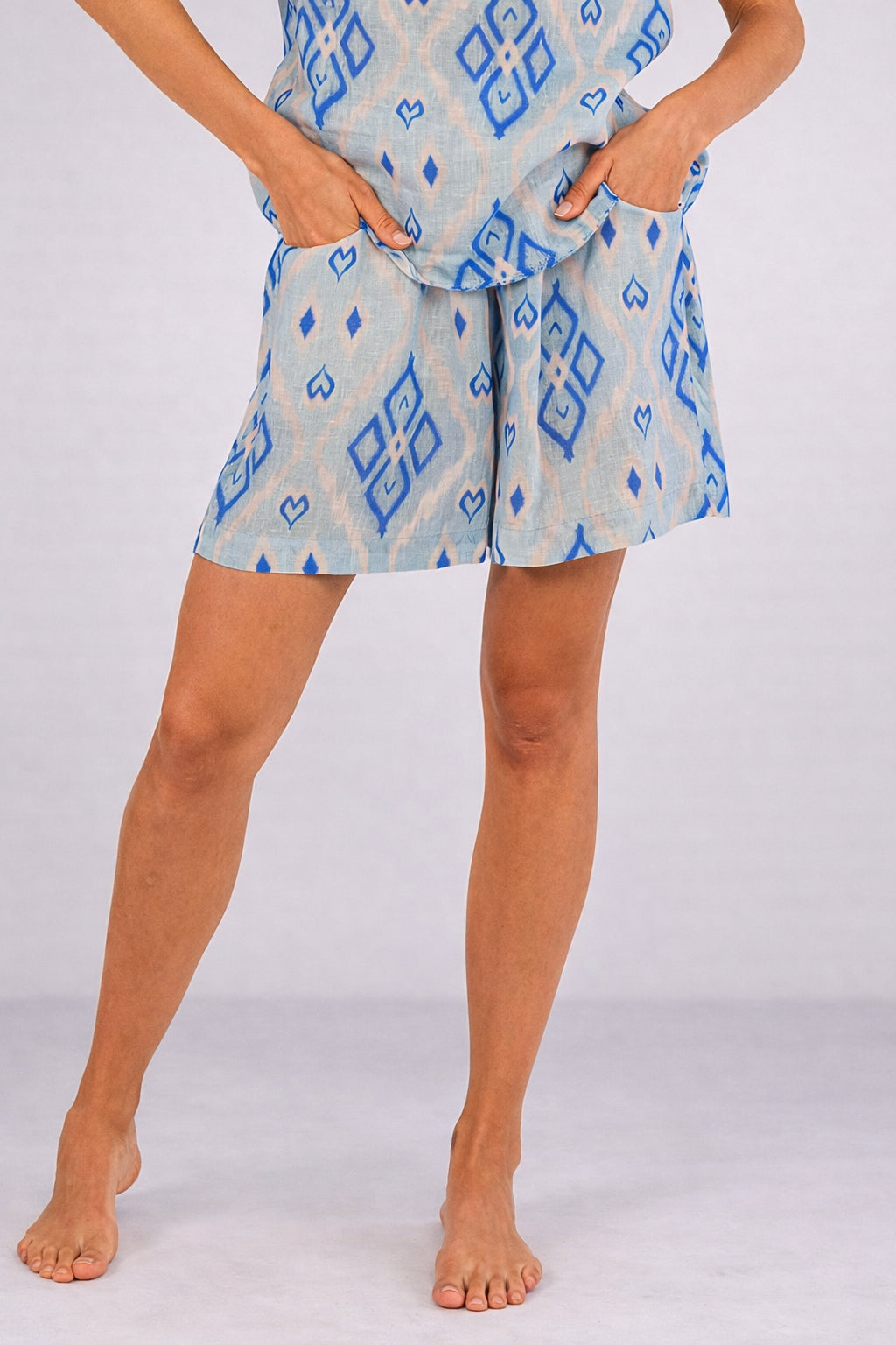 Shorts con Elastico in Lino Fantasia Lilly, Nimo with Love