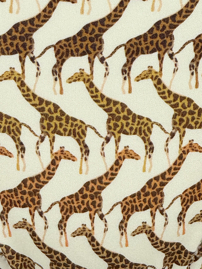 Delfina, Bikini a Fascia con Stampa Giraffe Chiara