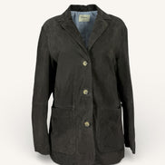 Blazer Oversize Camoscio Testa di Moro Mono