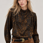 Ba&sh, Blusa stampa animalier Hope