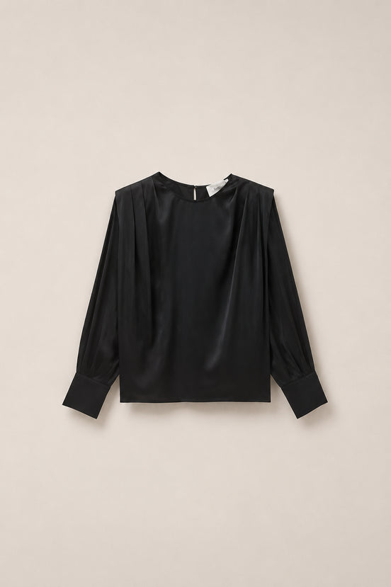 Ba&sh, Blusa Satin Nera, Cadie
