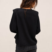 Ba&sh, Blusa Satin Nera, Cadie