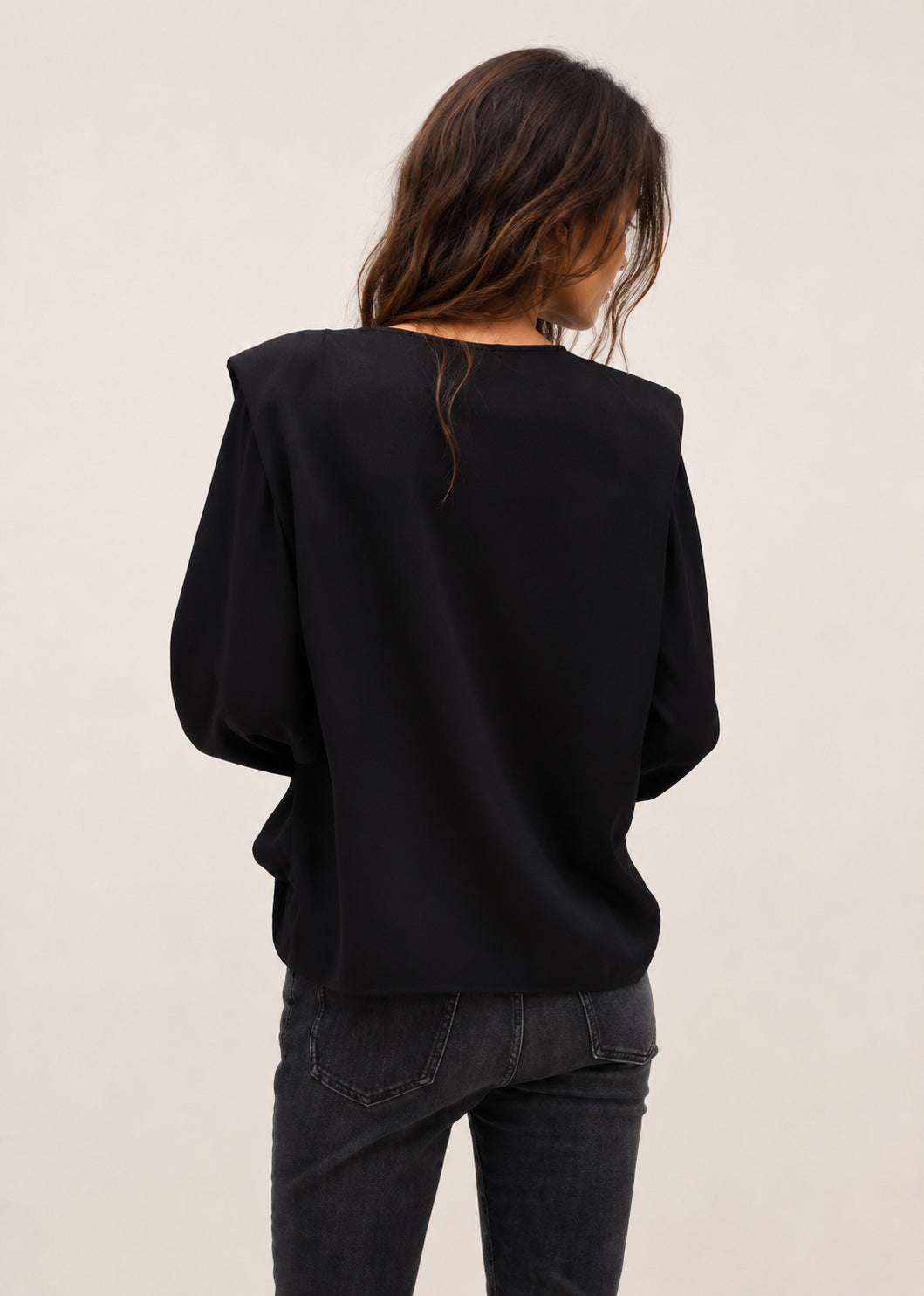 Ba&sh, Blusa Satin Nera, Cadie