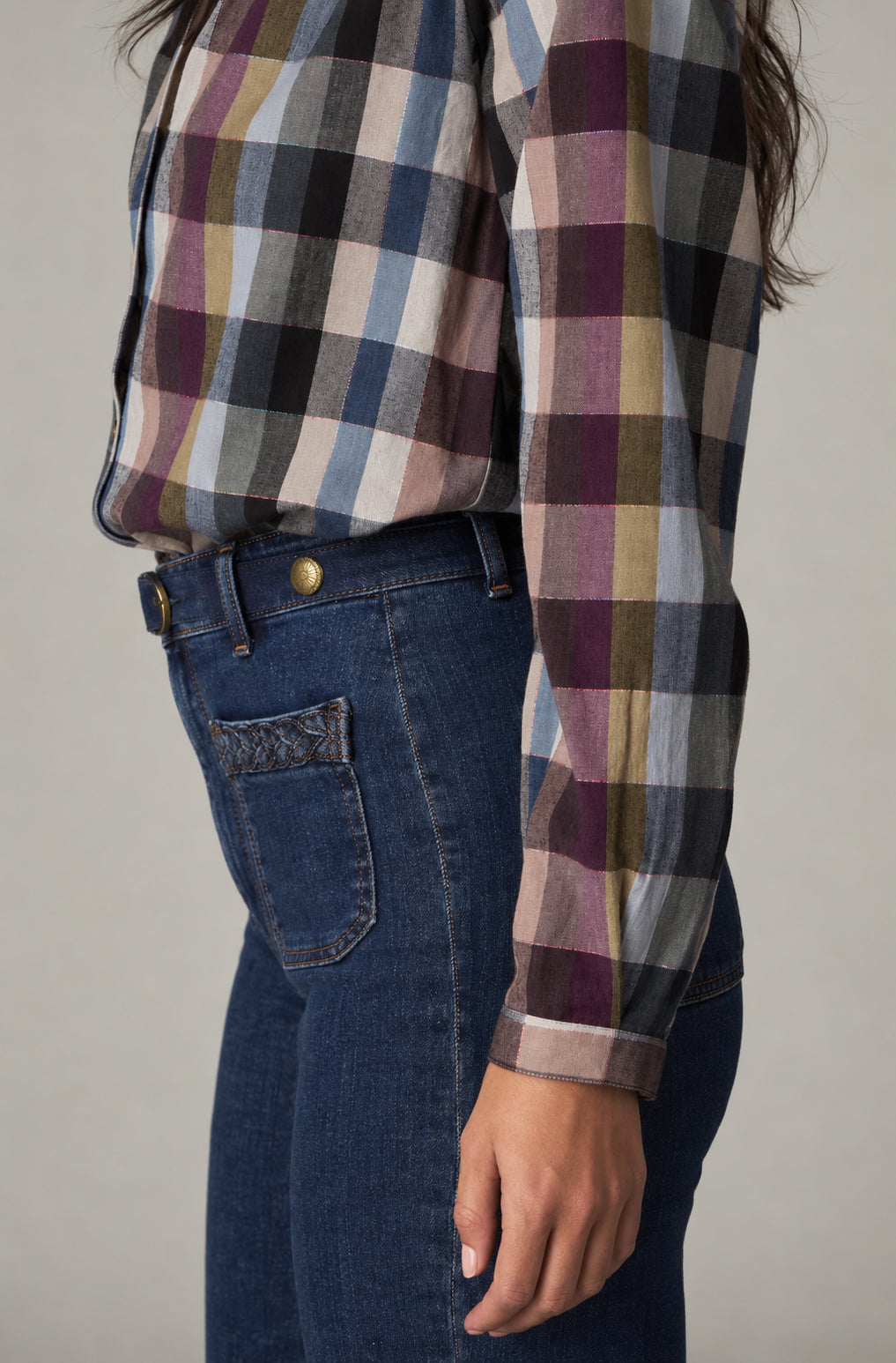Maison Hotel, Camicia a Quadri in Cotone Mary