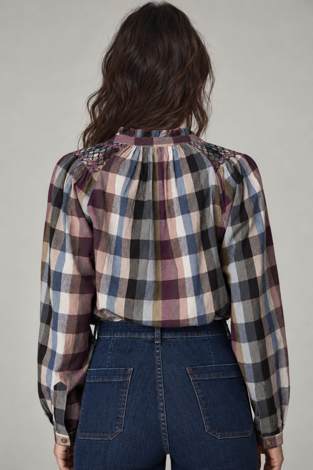 Maison Hotel, Camicia a Quadri in Cotone Mary