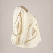Suncoo, Blusa in Lino con Inserti in Pizzo Lindsay