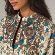 Maison Hotel, Blusa in Cotone con Stampa Floreale e Ricami Kelly