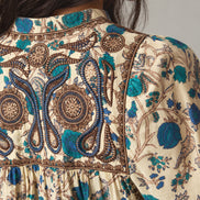 Maison Hotel, Blusa in Cotone con Stampa Floreale e Ricami Kelly