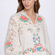Blusa con Ricami Floreali e Pizzo Astrid, SEA New York