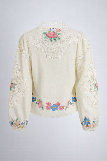 Blusa con Ricami Floreali e Pizzo Astrid, SEA New York