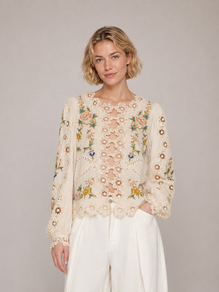 SEA New York, Blusa Ricami e Pizzo Adonna