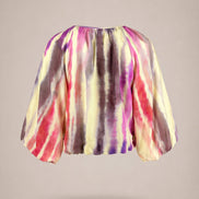Suncoo, Blusa Tie-dye con Manica a Tre Quarti Lima