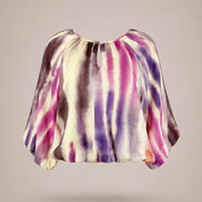 Suncoo, Blusa Tie-dye con Manica a Tre Quarti Lima