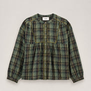 Ba&sh, Blusa girocollo in check Sisi