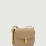 Borsa a Tracolla in Pelle Sabbia Bellissima Mini Soeur