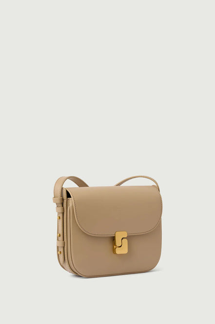 Borsa a Tracolla in Pelle Sabbia Bellissima Mini Soeur