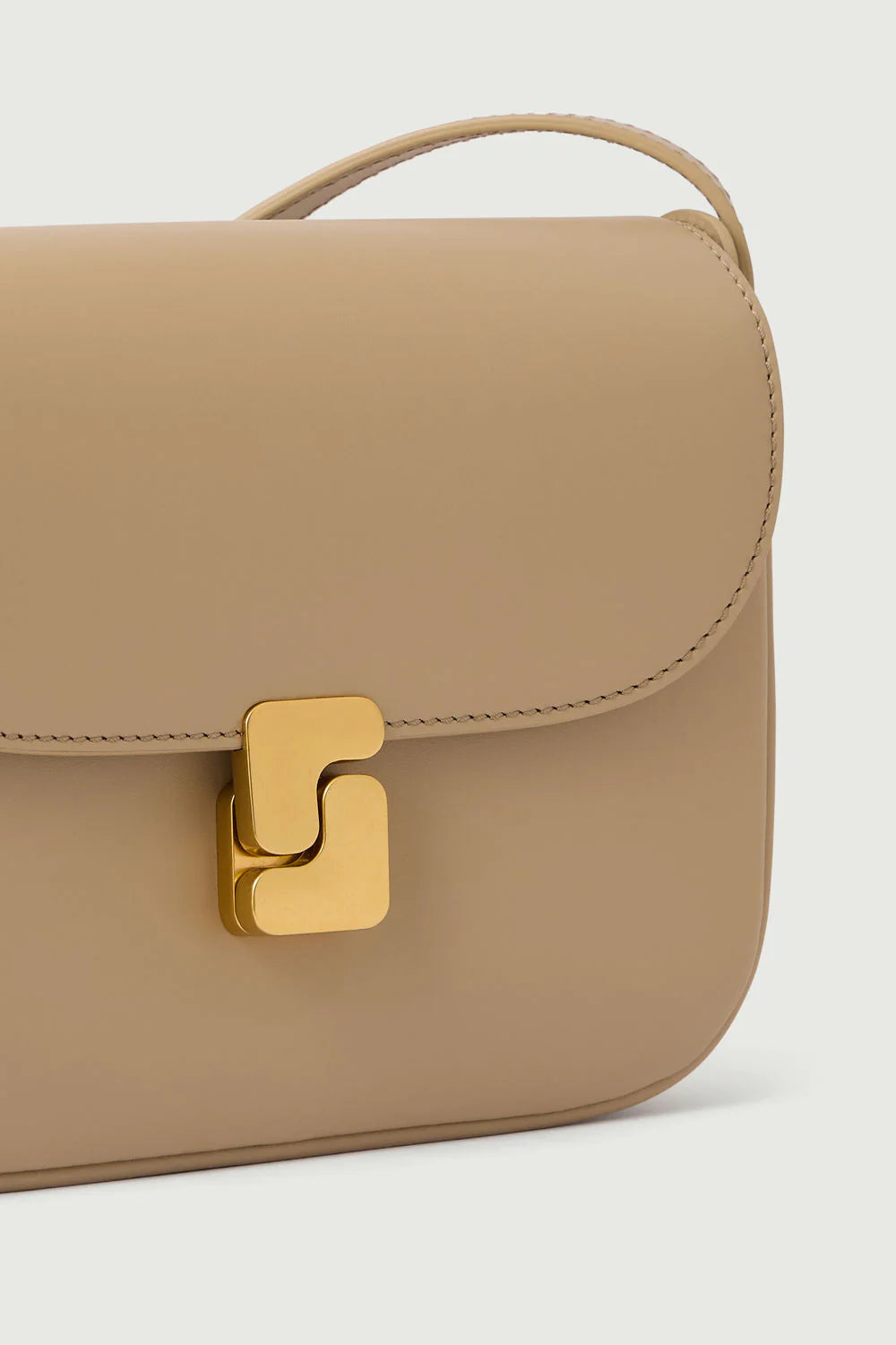 Borsa a Tracolla in Pelle Sabbia Bellissima Mini Soeur