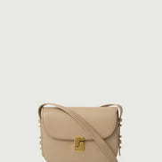 Borsa a Tracolla in Pelle Sabbia Bellissima Mini Soeur