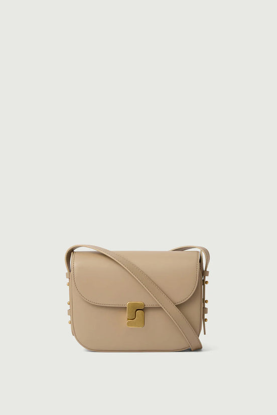 Borsa a Tracolla in Pelle Sabbia Bellissima Mini Soeur