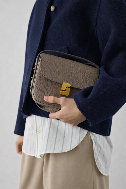 Borsa a Tracolla in Pelle Caviar Bellissima Mini Soeur