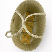 Palorosa, Borsa In Platica Intrecciata Flat Large