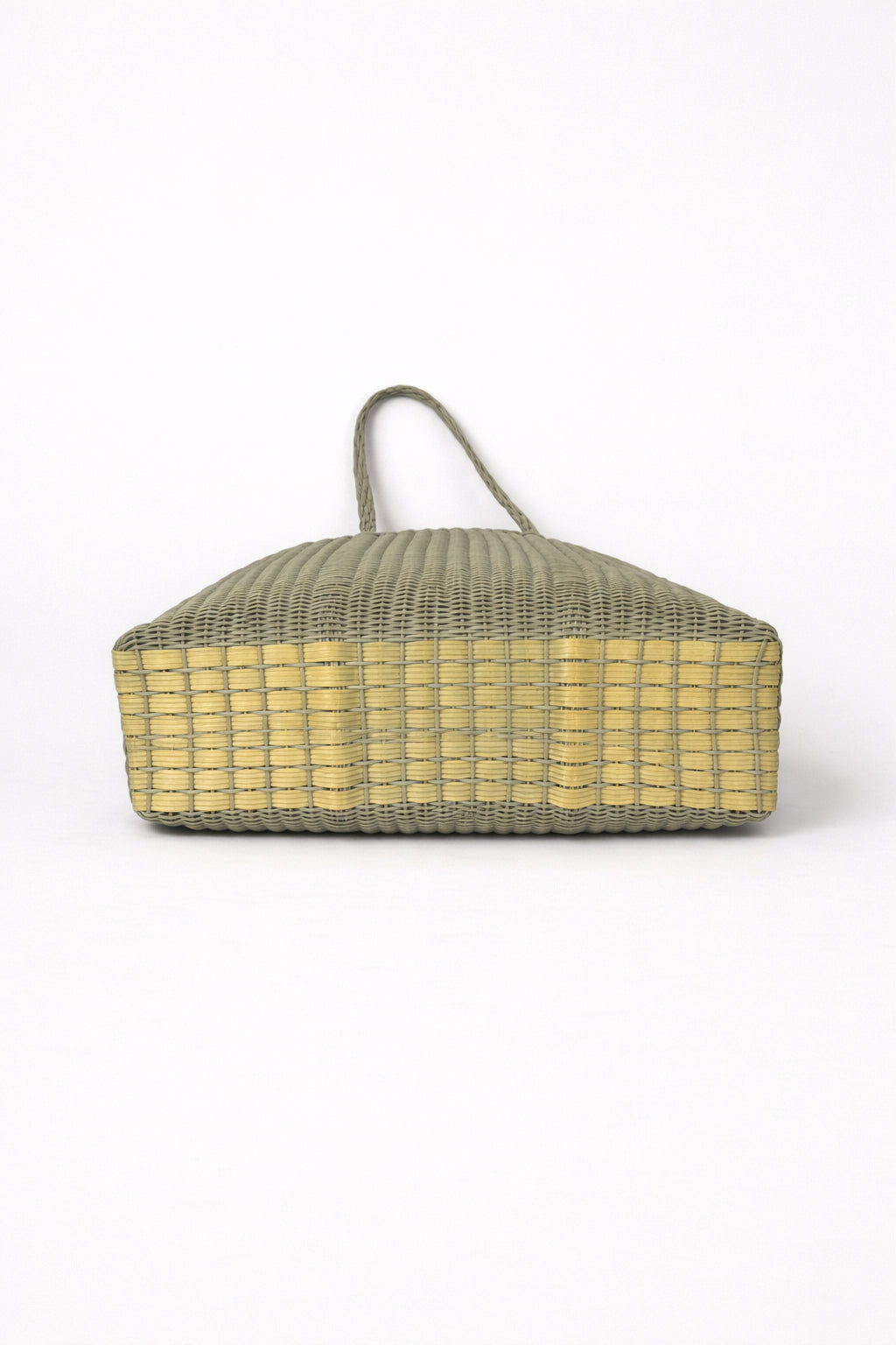Palorosa, Borsa In Platica Intrecciata Flat Large