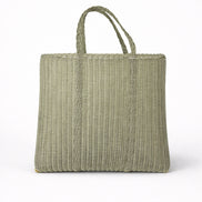 Palorosa, Borsa In Platica Intrecciata Flat Large