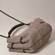 Hereu, Borsa piccola a tracolla e a mano in suede Mini Arta