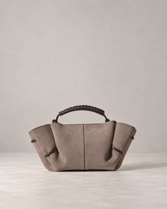Hereu, Borsa piccola a tracolla e a mano in suede Mini Arta