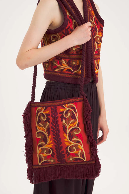 Borsa Tracolla  e Crossbody Ricamata Suna Antik Batik