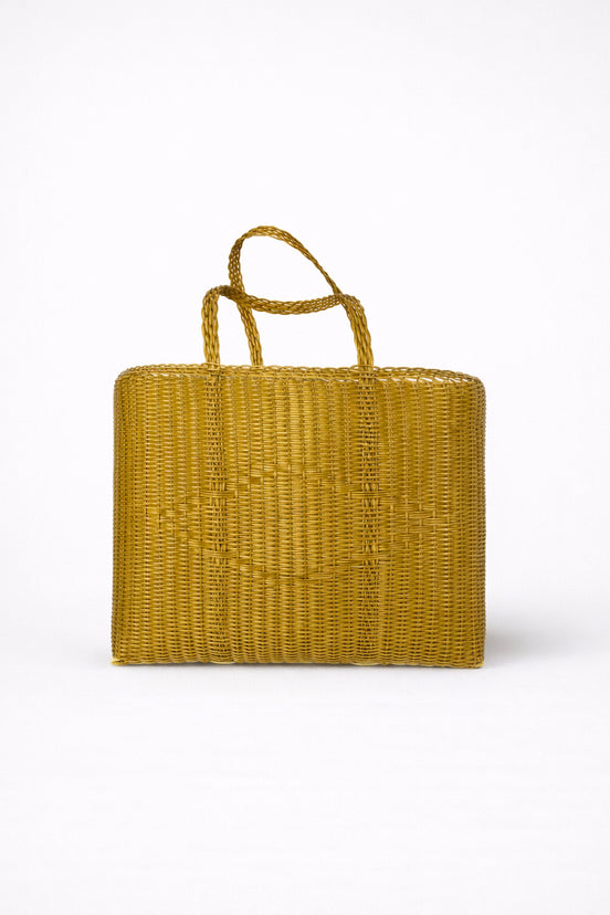 Palorosa, Borsa Backet  Large In Plastica Intrecciata