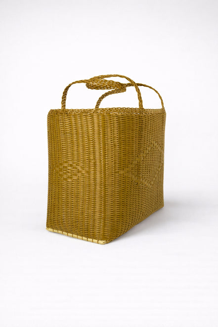 Palorosa, Borsa Backet  Large In Plastica Intrecciata