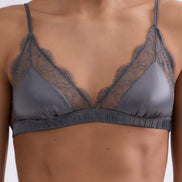 Love Stories, Set Bralette Love Lace & Slip Charlotte Antracite