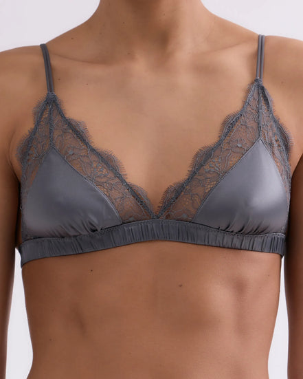 Love Stories, Set Bralette Love Lace & Slip Charlotte Antracite