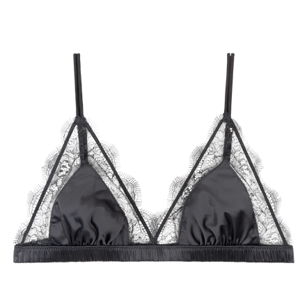 Love Stories, Set Bralette Love Lace & Slip Charlotte Antracite