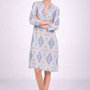 Caftano al Ginocchio Fantasia Ikat Nimo with Love