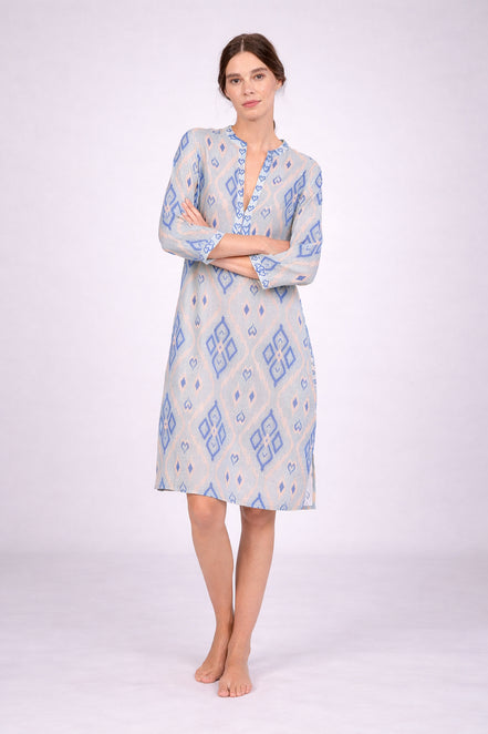 Caftano al Ginocchio Fantasia Ikat Nimo with Love