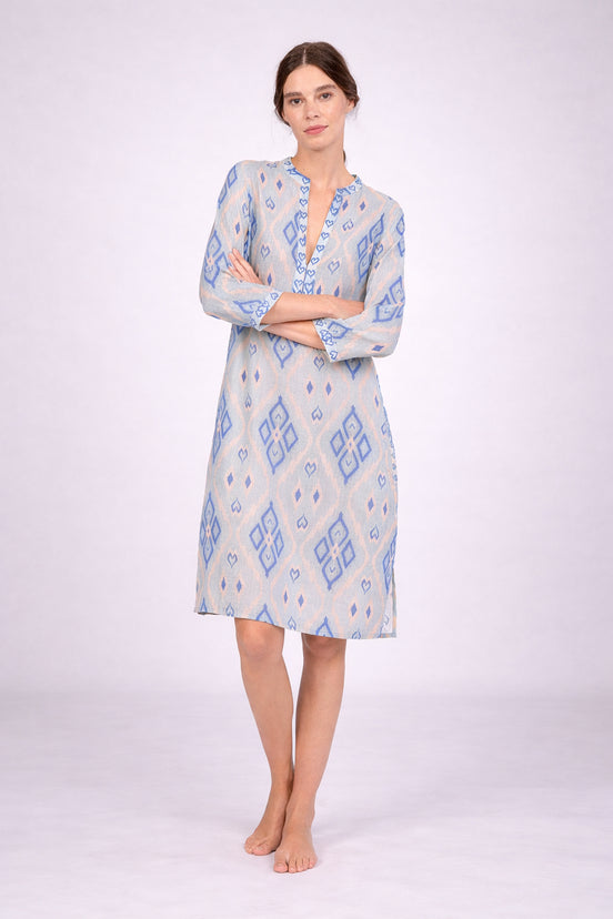 Caftano al Ginocchio Fantasia Ikat Nimo with Love