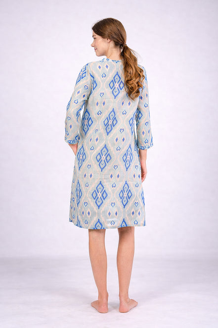 Caftano al Ginocchio Fantasia Ikat Nimo with Love