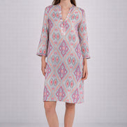 Caftano al Ginocchio Fantasia Ikat Nimo with Love