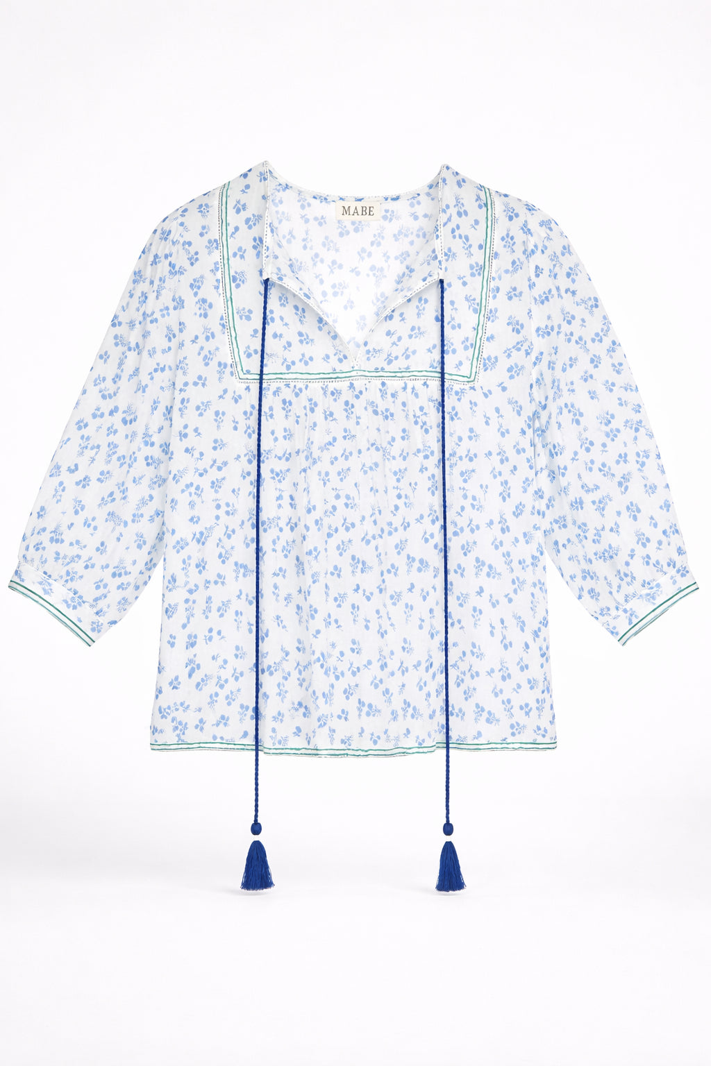 MA.BE Apparel, Caftano in Cotone Microfantasia Edie